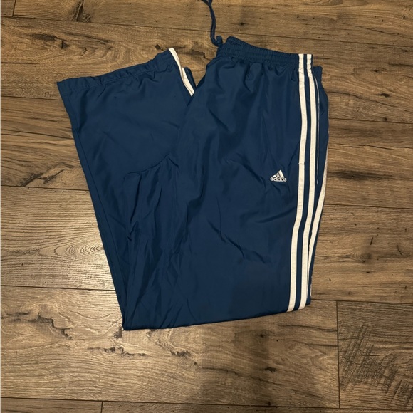adidas Other - Adidas Navy Track Pants with White Stripes
